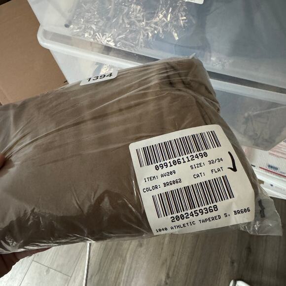 J.Crew 1040 Athletic Tapered-Fit Tech Pants Mens W32 L34 Brown Performance AU209 - Picture 10 of 10